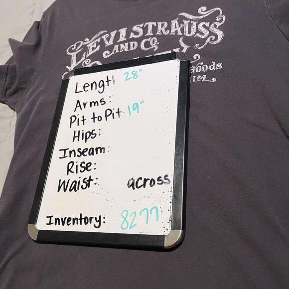 Levi Strauss & Co Quality California Graphic Tee Shirt Short Sleeves Gray Mens S - Picture 6 of 6